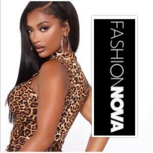 Fashion Nova She’s Wild And Fierce Cropped Leopard Top